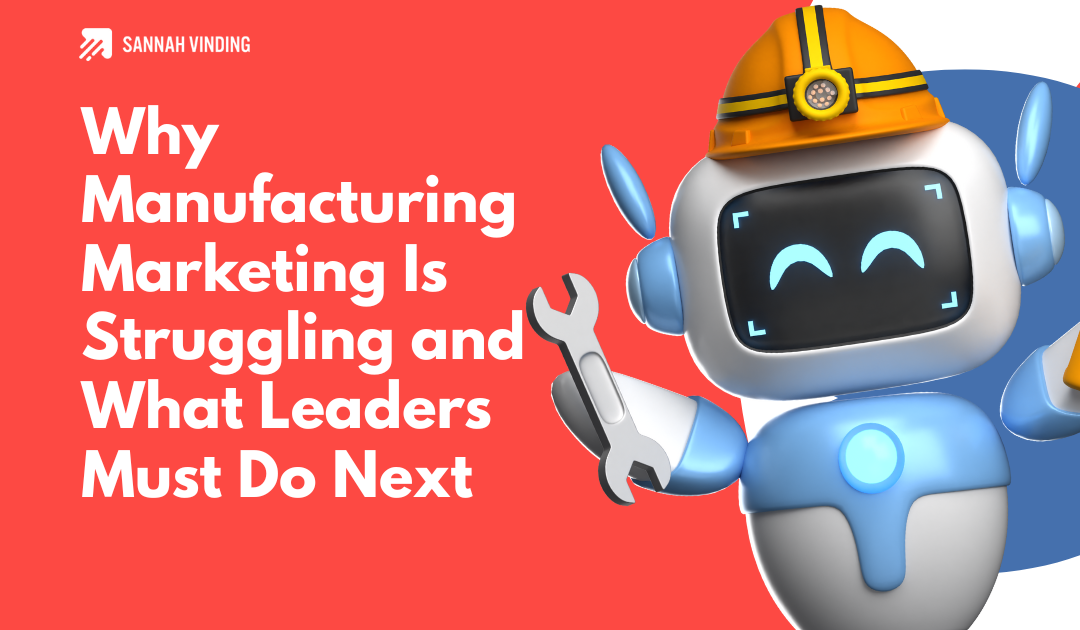 Why Manufacturing Marketing Is Struggling and What Leaders Must Do Next